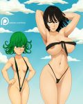  2_girls fubuki_(one-punch_man) nipples nude one-punch_man tatsumaki ttrop 