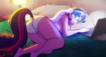 abstractunitorn animated anthro bed big_breasts bodily_fluids breasts butt clothing computer equid female friendship_is_magic furniture furry genital_fluids horn laptop looking_pleasured loop mammal masturbation masturbation_through_clothing my_little_pony panties pillow pussy_juice solo sound sweat tagme twilight_sparkle_(mlp) underwear watching_porn webm winged_unicorn wings 