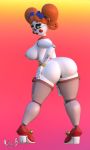  3d anthony_blender big_ass big_breasts circus_baby five_nights_at_freddy&#039;s gif showing_the_ass stockings 