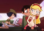  2_girls 2boys black_hair blonde_hair blue_eyes brown_eyes brown_hair janna_ordonia marco_diaz nipples penis sex small_breasts star_butterfly star_vs_the_forces_of_evil tom_lucitor 