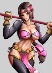 1girl abs alluring big_breasts braid breasts brown_eyes brown_hair cleavage female_abs hot long_hair looking_at_viewer seong_mi-na seung_mina sexy smile soul_calibur soul_calibur_ii soul_calibur_iii soul_calibur_vi soulcalibur_vi under_boob voluptuous wide_hips
