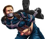  captain_america erect_penis gay kidnapped male male_only steve_rogers tape_gag yaoi 