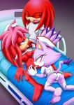  archie_comics bbmbbf blaze_the_cat dat_ass fellatio furry hand_on_head hospital_bed hospital_gown knuckles_the_echidna licking_pussy lien-da mobius_unleashed nipples oral palcomix panties pussylicking sega sonic_(series) sonic_the_hedgehog_(series) stockings 