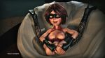  3d boots breasts fingering gloves helen_parr legs_up mask masturbation mystix nipples orgasm_face stockings the_incredibles thighs 
