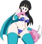  1girl big_breasts breasts chichi clothing dragon_ball female female_only transparent_background wide_hips 