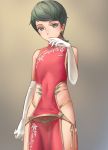  black_hair chinese_clothes crossdressing femboy male short_hair standing transparent_clothing trap 