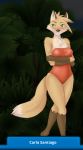  1girl anthro blush carla_santiago cute female_only fluffy_tail fox furry furry_beach_club furrybeachclub_(artist) red_fox solo_female tail vixen 