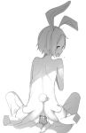  1boy 1girl age_difference animal_ears animal_tail ass ass_grab bunny_ears bunny_tail censor_bar censored cum cum_in_ass cum_inside high_resolution highres liely male_pubic_hair original penis pointless_censoring pubic_hair sketch 