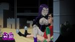  1boy 1girl aehentai breasts dc_comics gif male/female nipples partially_clothed penis_in_pussy raven_(dc) robin sex slappyfrog teen_titans vaginal vaginal_penetration vaginal_sex 