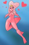  1girl artist_request breasts lips luvdisc nude_female pink_hair pokemon pokemon_(species) pokemorph pussy smile 