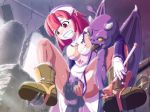  breasts caryo held_up la_pucelle la_pucelle_tactics large_breasts monster nippon_ichi pantyhose prier rape red_hair sex torn_clothes vaginal 