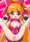 blossom_(ppgz) magical_girl momoko_akazutsumi powerpuff_girls_z red_eyes red_hair tied_hair torn_clothes