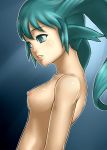  aqua_hair breasts dike green_eyes green_hair kuro_kuroku nude solty_rei solty_revant 