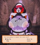 1girl anthro big_breasts breasts canid canine canis curvaceous curvy_figure dalmatian domestic_dog furry game_(disambiguation) gif high_res invalid_tag mammal nipples nun overweight piercing raine_(satannickpaws) satanickpaws voluptuous