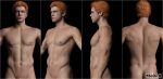  1_boy 1boy 3d 3d_(artwork) abs ass cal_kestis cameron_monaghan completely_nude green_eyes human human_only male male_human male_only moonx naked nude nude_male nudity orange_hair pecs redhead short_hair solo star_wars star_wars_jedi:_fallen_order uncensored 