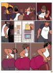  1girl ass_expansion breast_expansion comic huge_ass transformation 
