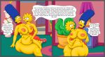 belly big_ass big_breasts chubby chubby_female lisa_simpson marge_simpson the_simpsons