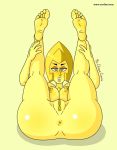 1girl anus barefoot breasts cartoon_network foot_fetish mr._chase_comix pussy soles solo_female steven_universe yellow_diamond yellow_diamond_(steven_universe)