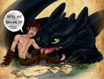  armpit_hair bite bite_mark dragon feet handjob hiccup hiccup_(httyd) hiccup_horrendous_haddock_iii how_to_train_your_dragon pubic_hair tongue toothcup toothless 