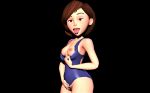  ass breasts flashing helen_parr nipples pubic_hair pussy swimsuit the_incredibles thighs tongue_out 