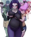 argent beast_boy breasts comic dc_comics doujinshi english female forehead_jewel full_color high_resolution jinx male pregnant pregnant_belly raven_(dc) robin starfire teen_titans uncensored zillionaire