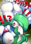  anus ass big_breasts breasts female female_pokemon fingering fingering_pussy fingers_in_pussy from_behind gardevoir hair_over_one_eye nude pokemon 