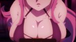  1girl animated bimbo bouncing_breasts female female_only no_sound pink_hair pointy_ears self_fondle tagme webm 