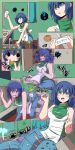  1girl big_breasts breasts comic giantess torn_clothes 