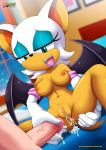  bbmbbf breasts cum erect_nipples holding_penis lipstick makeup mobius_unleashed palcomix penetration pussy rouge_the_bat sega sonic_(series) sonic_the_hedgehog_(series) vagina wings 
