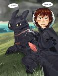  dragon hiccup hiccup_(httyd) hiccup_horrendous_haddock_iii how_to_train_your_dragon toothcup toothless yaoi 