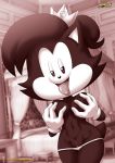  bbmbbf crown groping groping_breasts mobius_unleashed palcomix panties sega sonic_(series) sonic_the_hedgehog_(series) tongue tongue_out 
