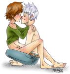  hiccup hiccup_(httyd) hiccup_horrendous_haddock_iii how_to_train_your_dragon jack_frost rise_of_the_guardians yaoi 