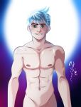  abs jack_frost muscle muscular nipples pectorals rise_of_the_guardians yaoi 