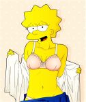  bra breasts flashing lisa_simpson the_simpsons 