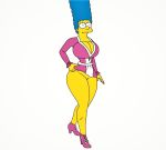  ass big_breasts bottomless marge_simpson no_panties shaved_pussy the_simpsons thighs 