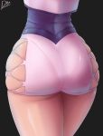  1girl ass big_ass king_of_fighters miniskirt pantylines shermie skirt snk stockings thick_thighs thighs 