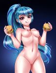  1_girl 1girl breasts equestria_girls female female_only food friendship_is_magic hairless_pussy humanized long_hair looking_at_viewer my_little_pony nude pussy sonata_dusk sonata_dusk_(eg) standing 