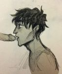 big_penis cum cum_in_mouth fellatio nico_di_angelo oral percy_jackson_and_the_olympians yaoi 