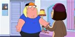  ass buttplug chris_griffin family_guy glasses hat meg_griffin nude 