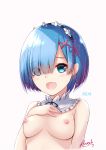  breasts nipples re:zero_kara_hajimeru_isekai_seikatsu rem_(re:zero) tagme 