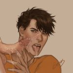  big_penis cum cum_in_mouth cum_on_face facial percy_jackson percy_jackson_and_the_olympians semen yaoi 