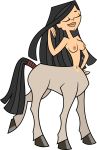 asian asian_female black_hair breasts bryant_tdfan cartoon_network centaur centauress ellissummer heather_(tdi) hourglass_figure mother-of-trolls navel thick_ass thick_legs thick_thighs total_drama_island