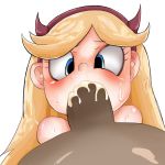  1boy 1girl cum cum_in_mouth fellatio interracial oral penis_in_mouth pov star_butterfly star_vs_the_forces_of_evil 