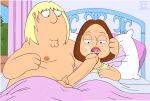  brother_and_sister chris_griffin cum cum_on_face family_guy gif handjob huge_penis incest licking_penis meg_griffin 