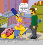 anus big_breasts bynshy chubby marge_simpson ned_flanders plump russian_text the_simpsons x-ray
