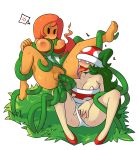  1girl absurd_res anal anal_sex angry aybr blush bodily_fluids breast_grab breasts clothing elemental female/female fingering fire_elemental fire_flower flora_fauna green_hair hair hand_on_breast high_res humanoid lava_bubble licking mario_bros masturbation minus8 nintendo nipples orange_hair panties penetration piranha_plant plant plant_humanoid saliva sex tentacle tongue tongue_out underwear vaginal_penetration video_games yuri 
