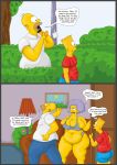 bart_simpson big_belly big_breasts bynshy chubby homer_simpson plump selma_bouvier the_simpsons