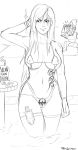  breasts huge_breasts league_of_legends monochrome tagme 
