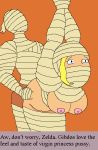  artist_request bare_breasts big_breasts bottomless bound bound_arms bound_legs breasts crying_sex crying_with_eyes_open gagged gibdo hard_nipples mummified rape virginity_taken wide_eyes wrapped zelda zelda:_the_wand_of_gamelon 