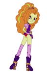1girl adagio_dazzle adagio_dazzle_(eg) boots clothed clothes_lift equestria_girls female female_only friendship_is_magic long_hair looking_at_viewer my_little_pony older older_female panties red_panties solo standing white_background young_adult young_adult_female young_adult_woman